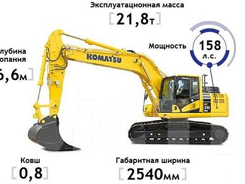 Гусеничный экскаватор Komatsu PC210NLC-8M0 (Y210157)